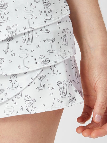 Lucky in Love Womens Fiesta Scallop Skirt