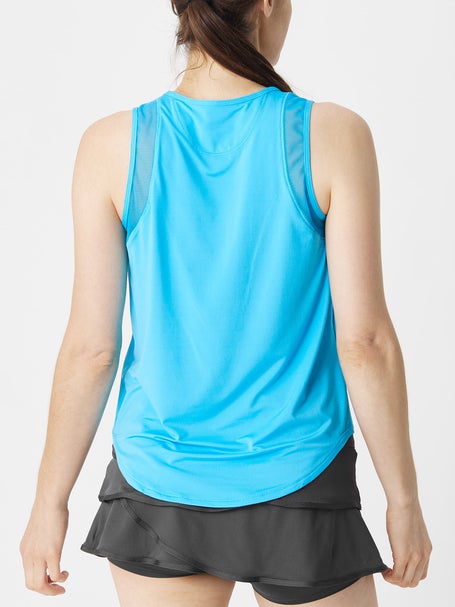 Lucky in Love Womens L-UV Chill Out Tank - Blue