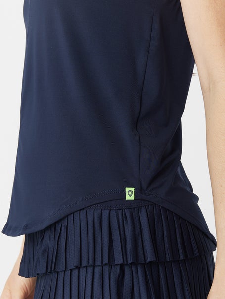 Lucky in Love Womens L-UV Chill Out Tank - Navy