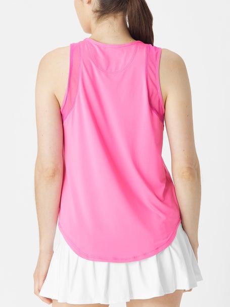Lucky in Love Womens L-UV Chill Out Tank - Pink