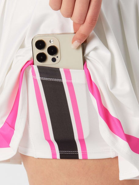 Lucky in Love Womens Fast Motion LS Dress-White/Taffy