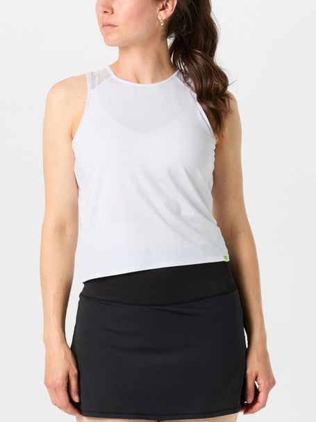 Lucky in Love Womens L-UV Freedom Tank - White