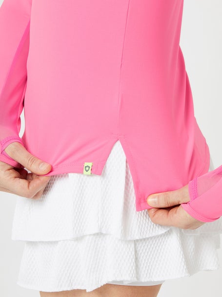 Lucky in Love Womens L-UV High Low Breezy LS - Taffy