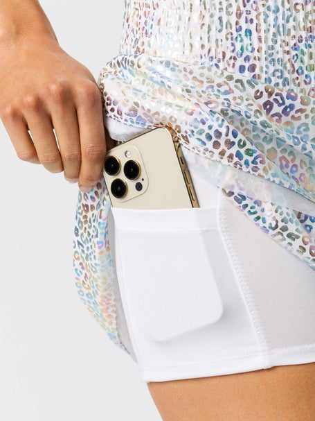 Lucky In Love Womens High Waist Rainbow Leopard Skirt