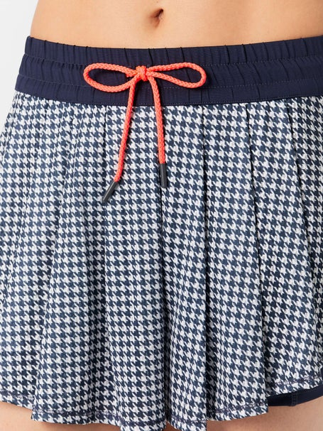 Lucky In Love Womens High Waist Houndstooth Skirt