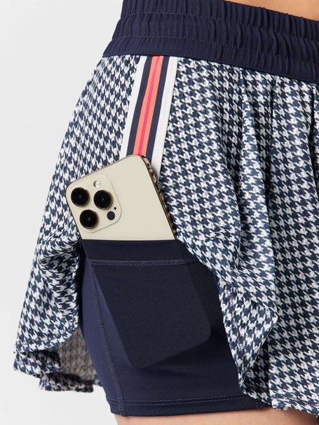 Lucky In Love Womens High Waist Houndstooth Skirt