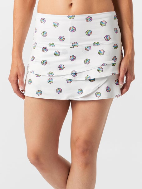 Lucky In Love Womens Long Paddle Scallop Skirt