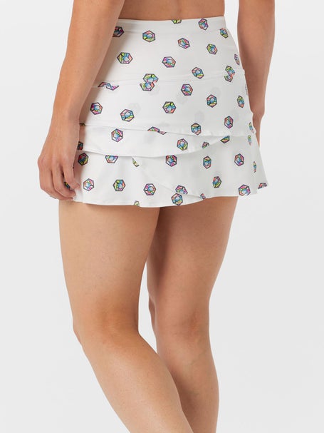 Lucky In Love Womens Long Paddle Scallop Skirt