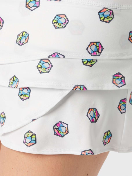 Lucky In Love Womens Long Paddle Scallop Skirt