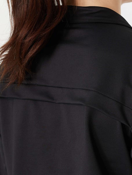 Lucky in Love Womens Mock Pullover - Black