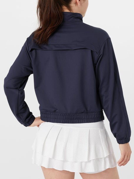 Lucky in Love Womens Mock Pullover - Navy