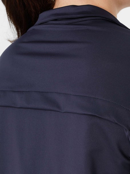 Lucky in Love Womens Mock Pullover - Navy