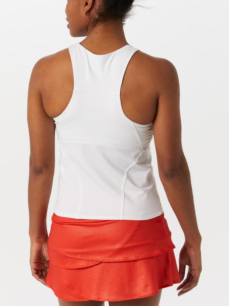 Lucky In Love Womens Metallic Stripe Tank