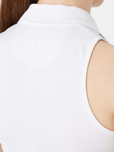 Lucky in Love Womens Pique Sleeveless Polo