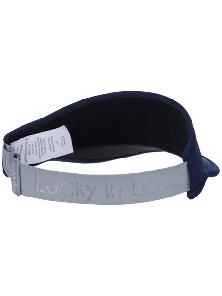 Lucky In Love Stretch Visor - Navy