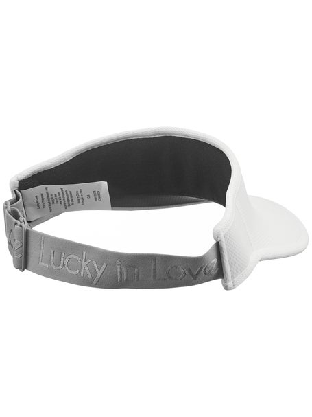 Lucky In Love Stretch Visor - White