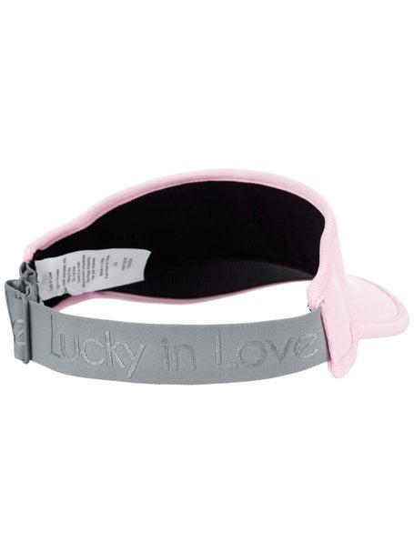 Lucky In Love Stretch Visor - Pink