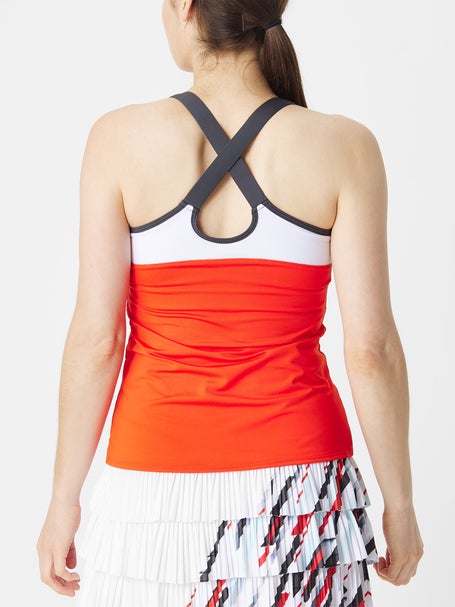 Lucky in Love Womens Tech It Out Crossover Tank