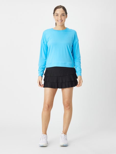 Lucky in Love Womens L-UV Hype LS Top - Blue