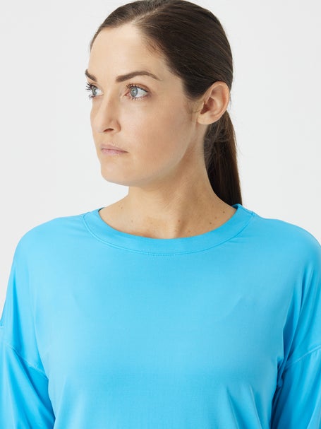 Lucky in Love Womens L-UV Hype LS Top - Blue