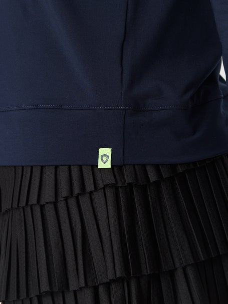 Lucky in Love Womens L-UV Hype LS Top - Navy