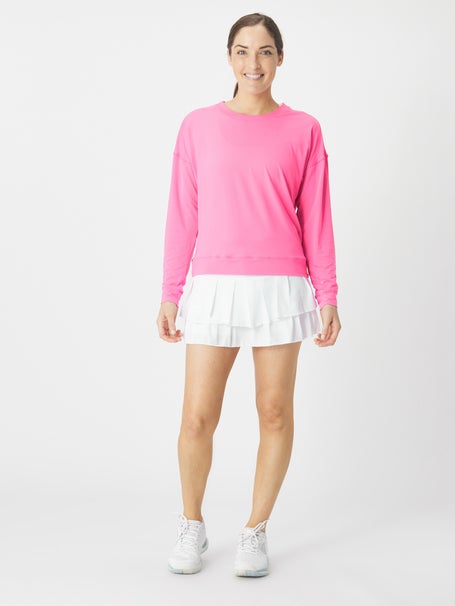 Lucky in Love Womens L-UV Hype LS Top - Pink