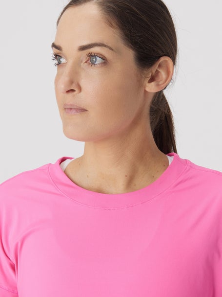 Lucky in Love Womens L-UV Hype LS Top - Pink