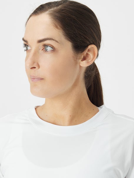 Lucky in Love Womens L-UV Hype LS Top - White