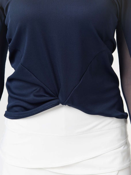 Lucky in Love Womens Wrap It Up Long Sleeve Top