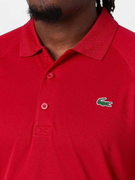 Lacoste Mens Raglan Polo - Red