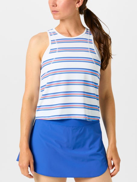 LIJA Womens Court Crush Shift Stripe Tank