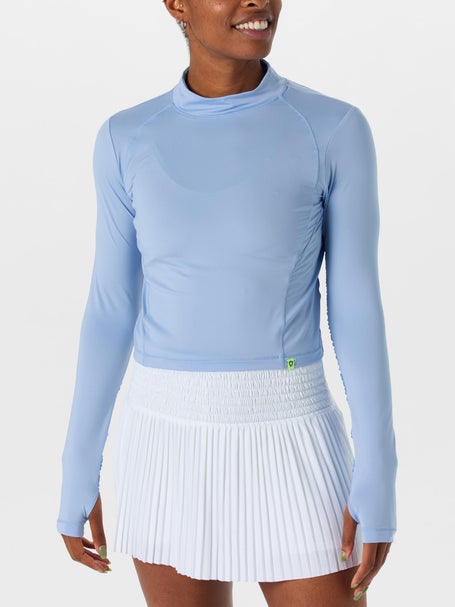 Lucky in Love Womens L-UV Mock Long Sleeve - Powder