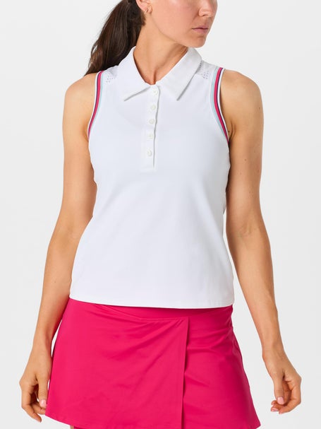 LIJA Womens One To Beat Slice Sleeveless Polo