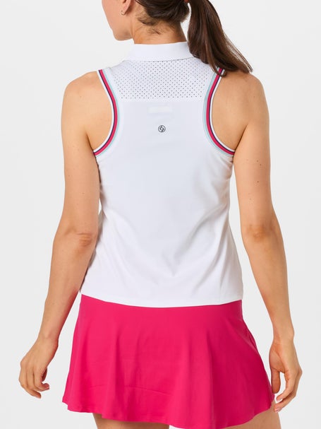 LIJA Womens One To Beat Slice Sleeveless Polo