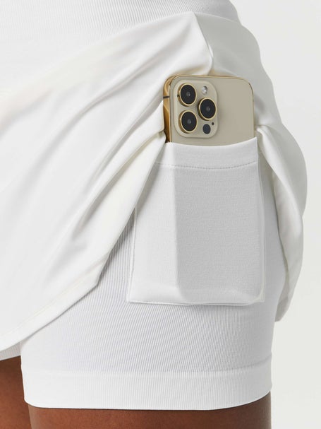 Lucky in Love Womens Baseline Skirt - White