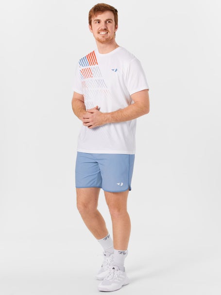 Grand Slam Mens Spring Heather Stripe Print Short