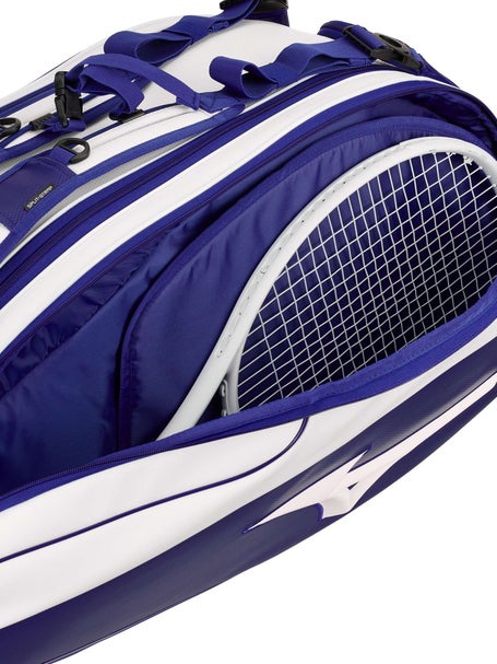Mizuno Tour Staff 10 Pack Racquet Bag White/Blue