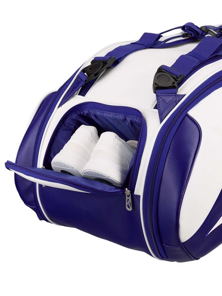 Mizuno Tour Staff 10 Pack Racquet Bag White/Blue
