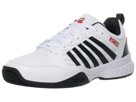 KSwiss Court Express 2 White/Black/Red Mens Shoes