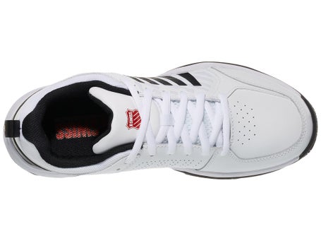 KSwiss Court Express 2 White/Black/Red Mens Shoes
