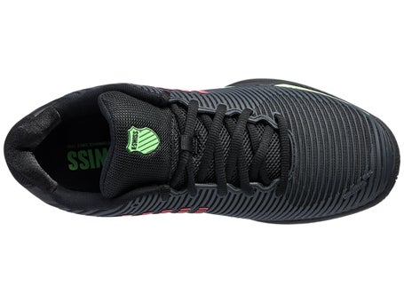 KSwiss Hypercourt Express 2 2E Black/Green Mens Shoes