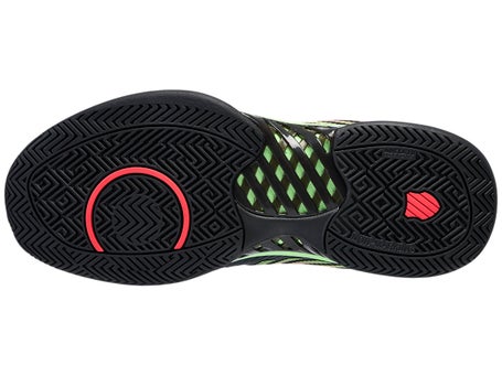 KSwiss Hypercourt Express 2 2E Black/Green Mens Shoes