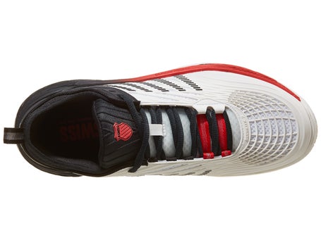 KSwiss Hypercourt Supreme 2 Wh/Bk/Red Mens Shoes