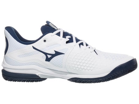 Mizuno Wave Exceed Tour 6 Clay Wh/Blue Mens Shoes