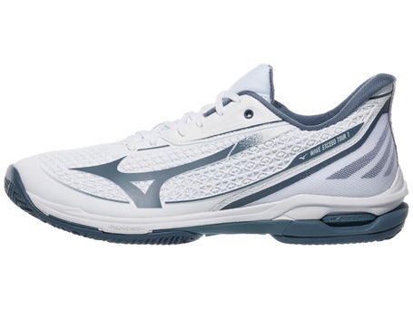 Mizuno Wave Exceed Tour 7 Clay White/Blue Mens Shoes