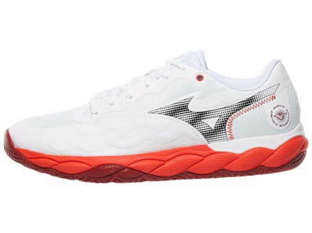 Mizuno Wave Enforce Court White/Red Mens Shoes 