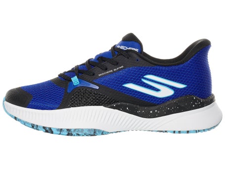 Skechers State Champ Black/Blue Mens Shoes 