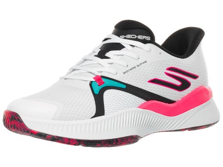 Skechers State Champ White/Black/Pink Mens Shoes 