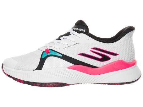Skechers State Champ White/Black/Pink Mens Shoes 