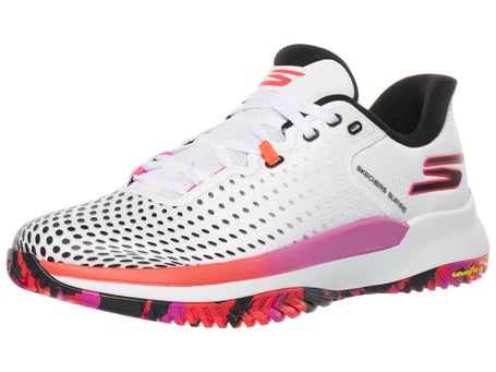 Skechers Viper Court Elite Wh/Pink Mens Pickle Shoes